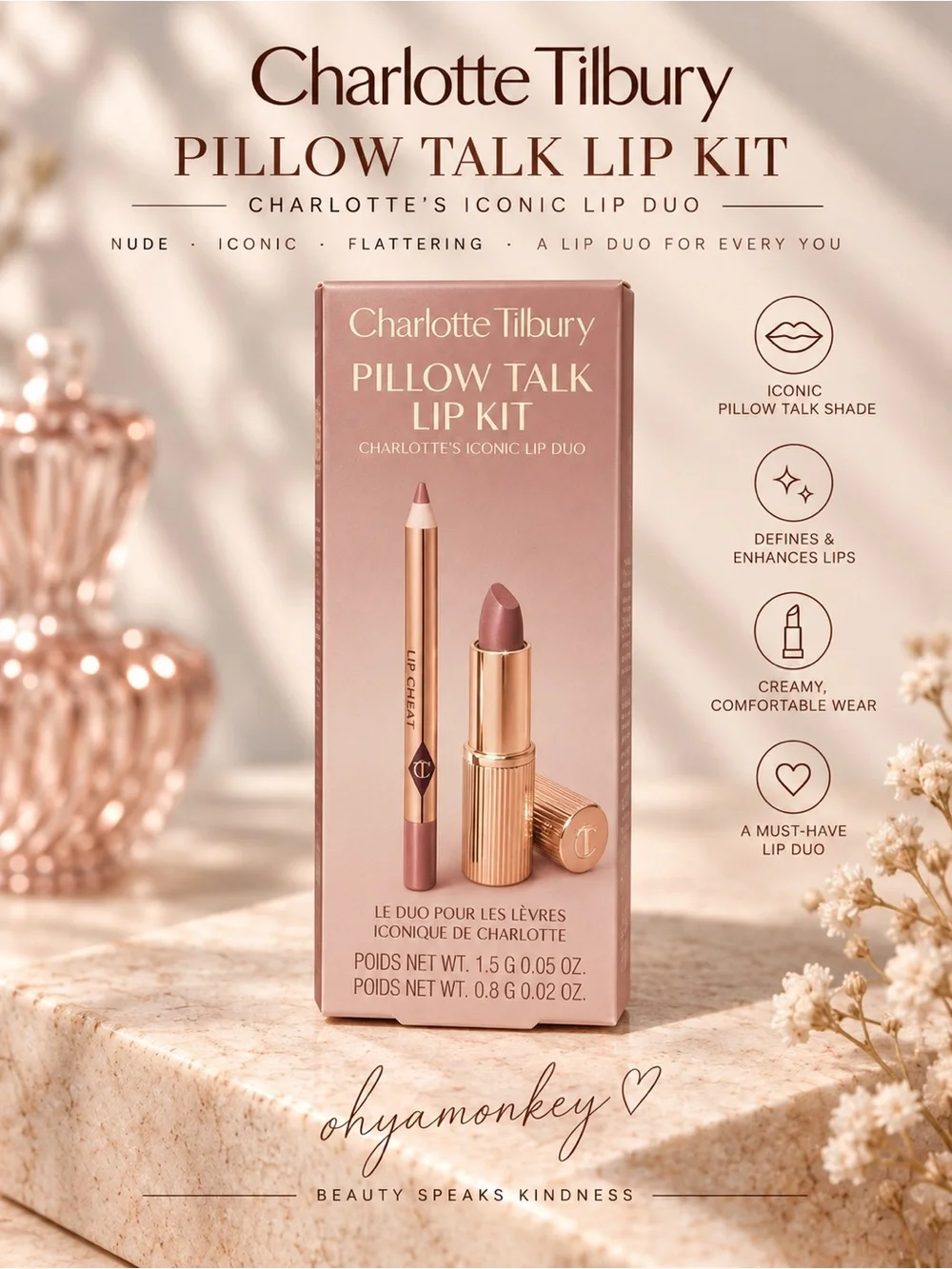 Charlotte Tilbury Pillow Talk Lip Kit